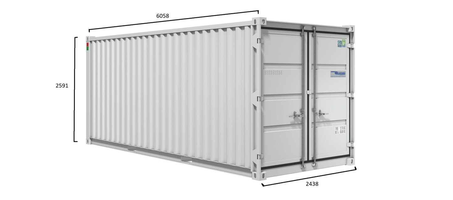 Lagercontainer 20' Fuß Produktlösung Paket 1