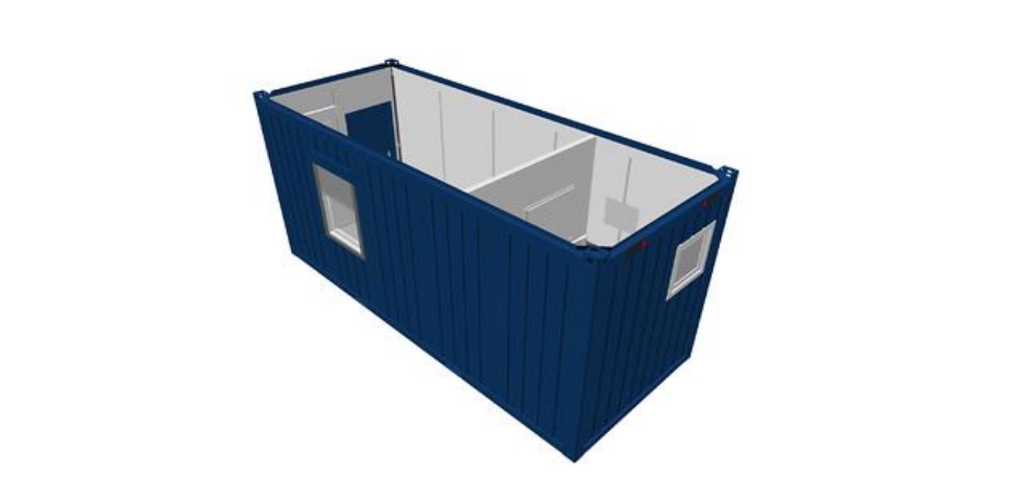 20' Fuß Bürocontainer mit Dusche und Toilette / "Bauleiter-Container"